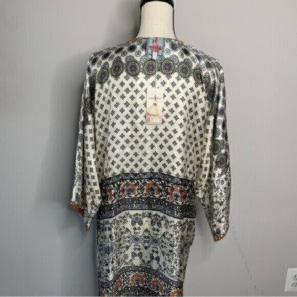 NWT Johnny Was Corey Twill Silk Dress - Picture 9 of 12